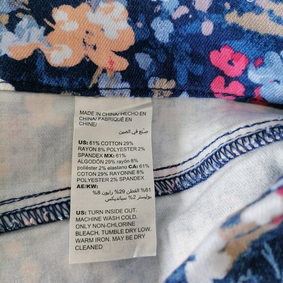 Chico's Womens Multicolor Pull-On Floral Stretch Skinny Leg Jegging Size 3 US 16 - Picture 6 of 7